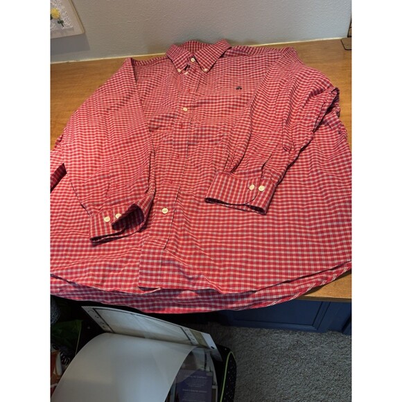 Brooks Brothers Other - Brooks Brothers Original Polo Shirt 3XL Supima Long Sleeve Plaid Front Logo